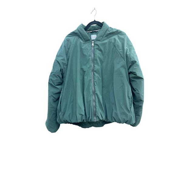 Free People Movement Oversized Bomber Jacket in Forest Green Size L - Picture 2 of 7